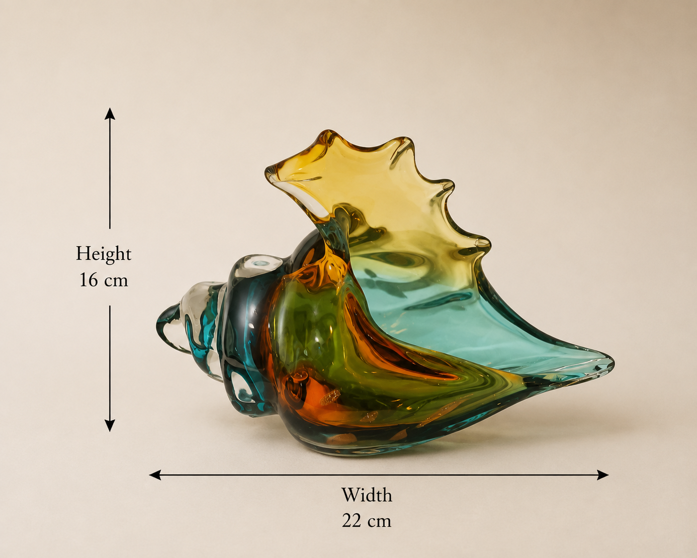 Murano Glass shell sculpture