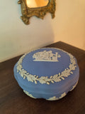 Wedgwood Jasperware Lidded Trinket Box – Classic Bleu Relief
