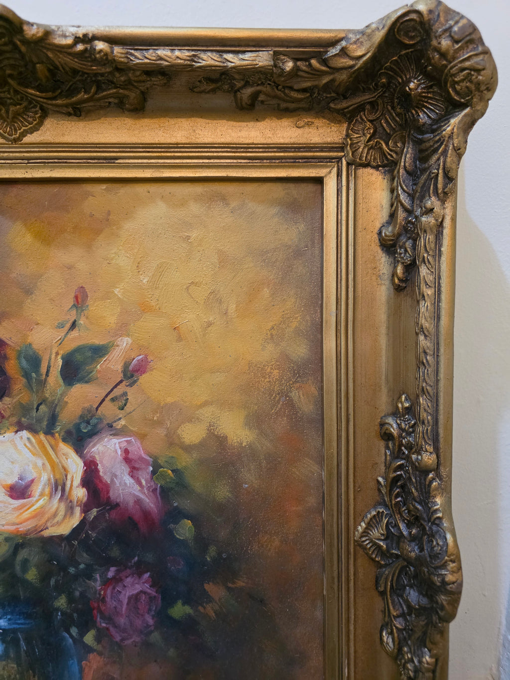 Vintage Floral Oil Painting