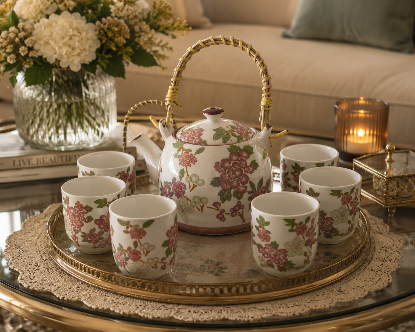 Floral Tea Set