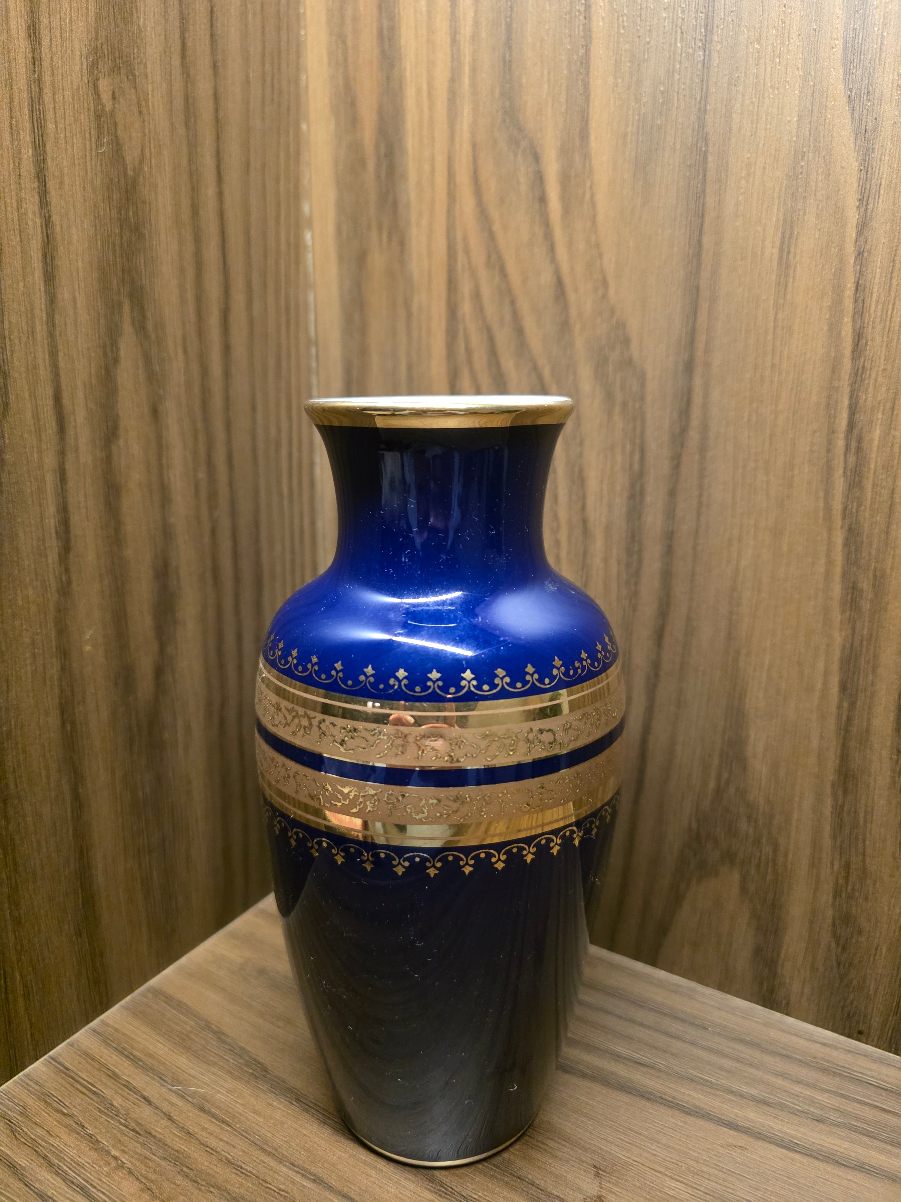 Royal KPM Bavaria Cobalt Blue Vase