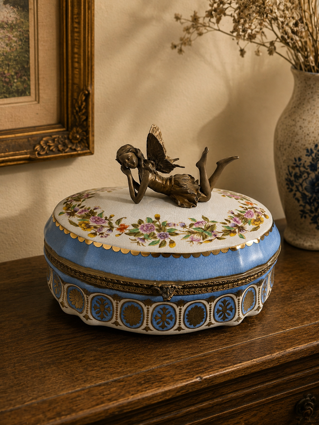 Sèvres Style Fairy Bonbonnière