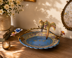 Sèvres Château Paris Porcelain Bird Tray with Bronze Floral Mounts