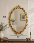 Vintage Gold Ivy Leaf copper Wall Mirror