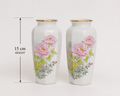 Pair of Small Japanese Floral Porcelain Vases