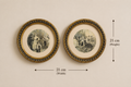 Round Vintage Gallery Pair