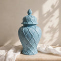 Sky Blue Ceramic Ginger Jar – 50 cm