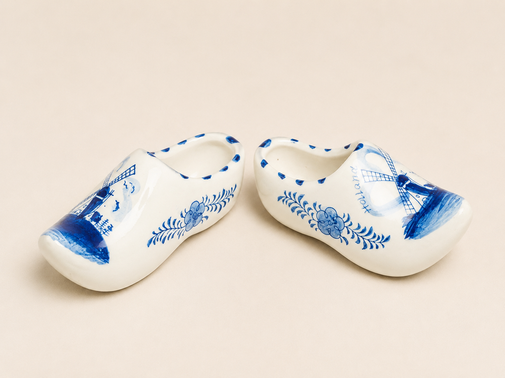 Vintage Delft Holland Mini Clogs