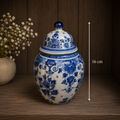 Delft Lidded Ginger Jar