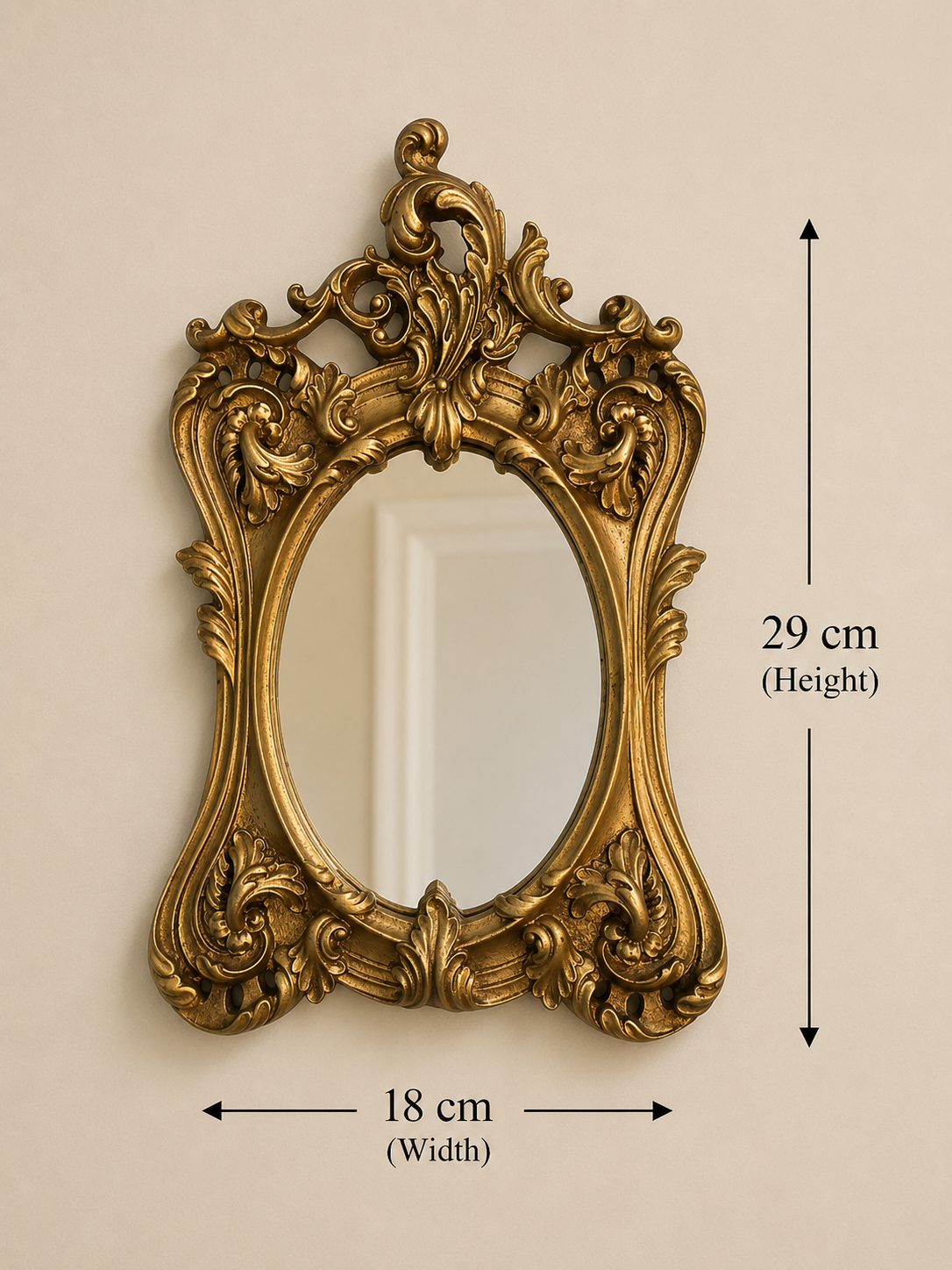French Style Ornate Resin Mirror