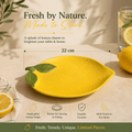 Lemon Grove Ceramic Serving Plate – 22 cm