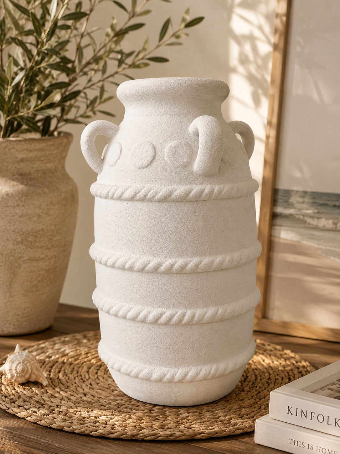 Poetry Textured Ceramic Vase