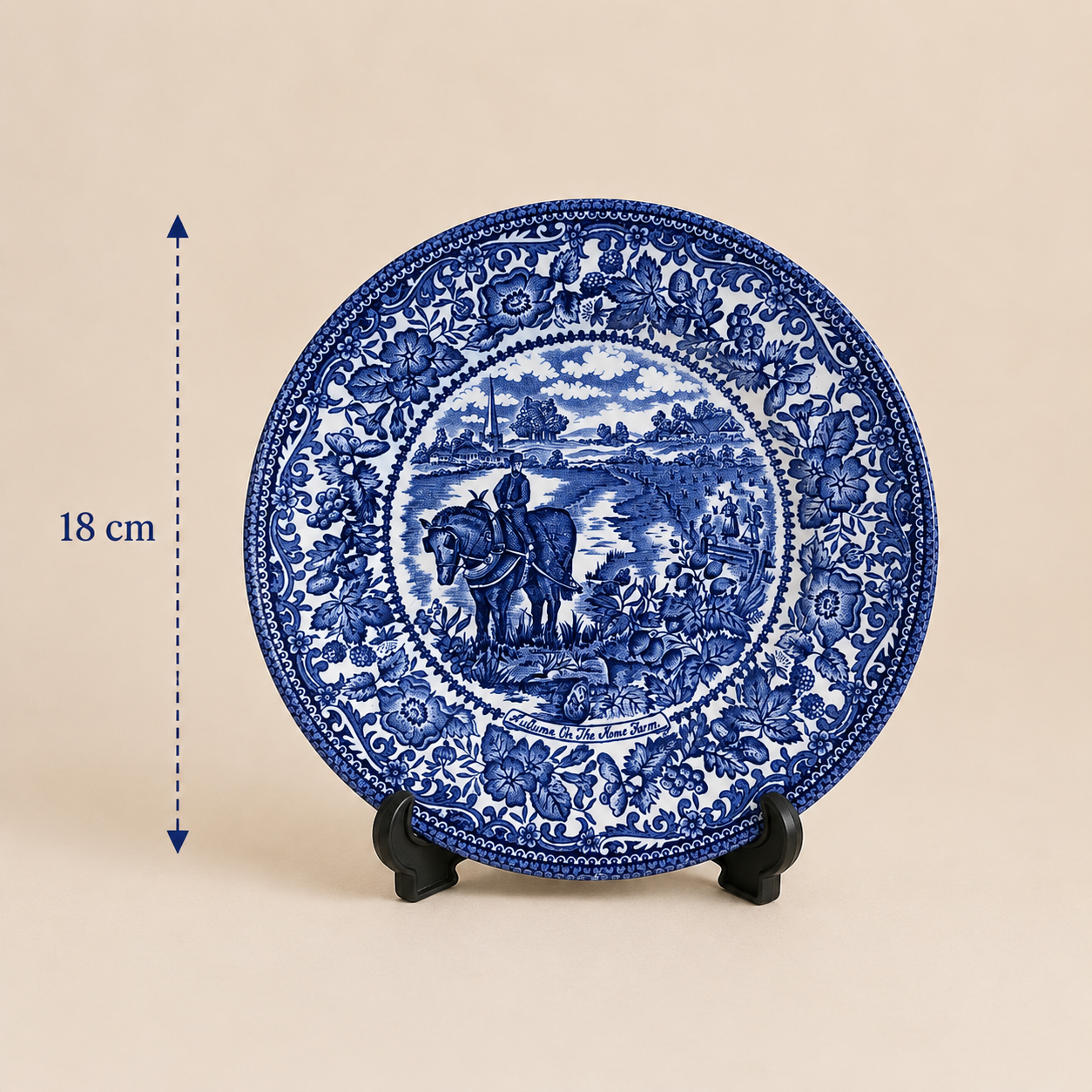 English Ironstone “Four Seasons” Plate Pair