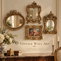 Timeless Elegance – Vintage Resin Gold Wall Collection - G004