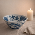Bleu Blanc Porcelain Bowl – Bird & Blossom Motif