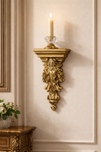 Vintage Gold Baroque Étagère Wall Shelf