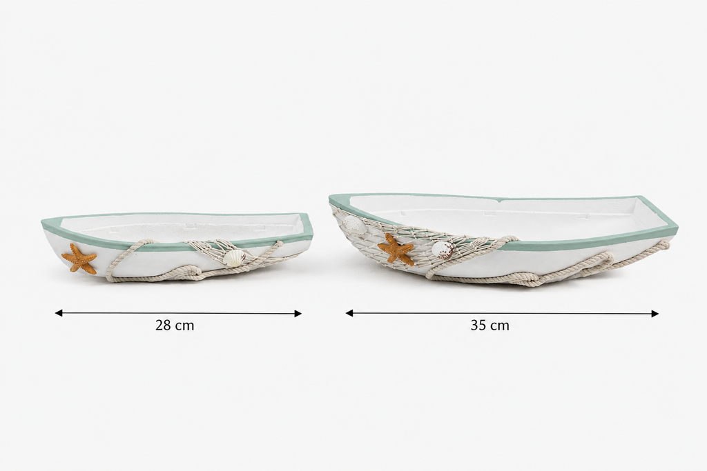 Coastal Boat Decorative Trays – Set of 2