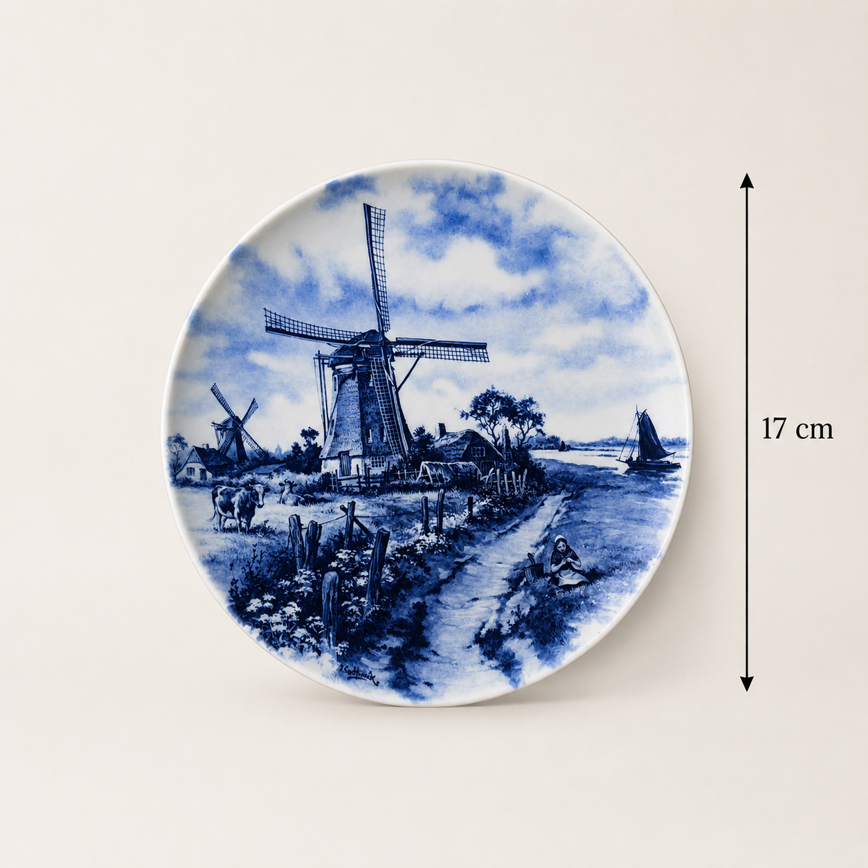 Ter Steege Delft Blue Decorative Wall Plate