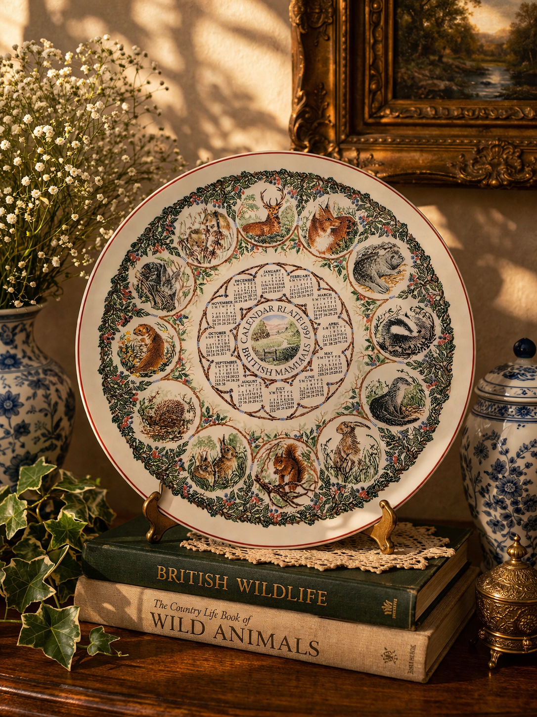 British Mammals Calendar Plate – 1997