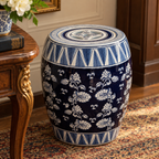 Imperial Blue – Imperial Blue – Classic Blue & White Porcelain Garden Stool