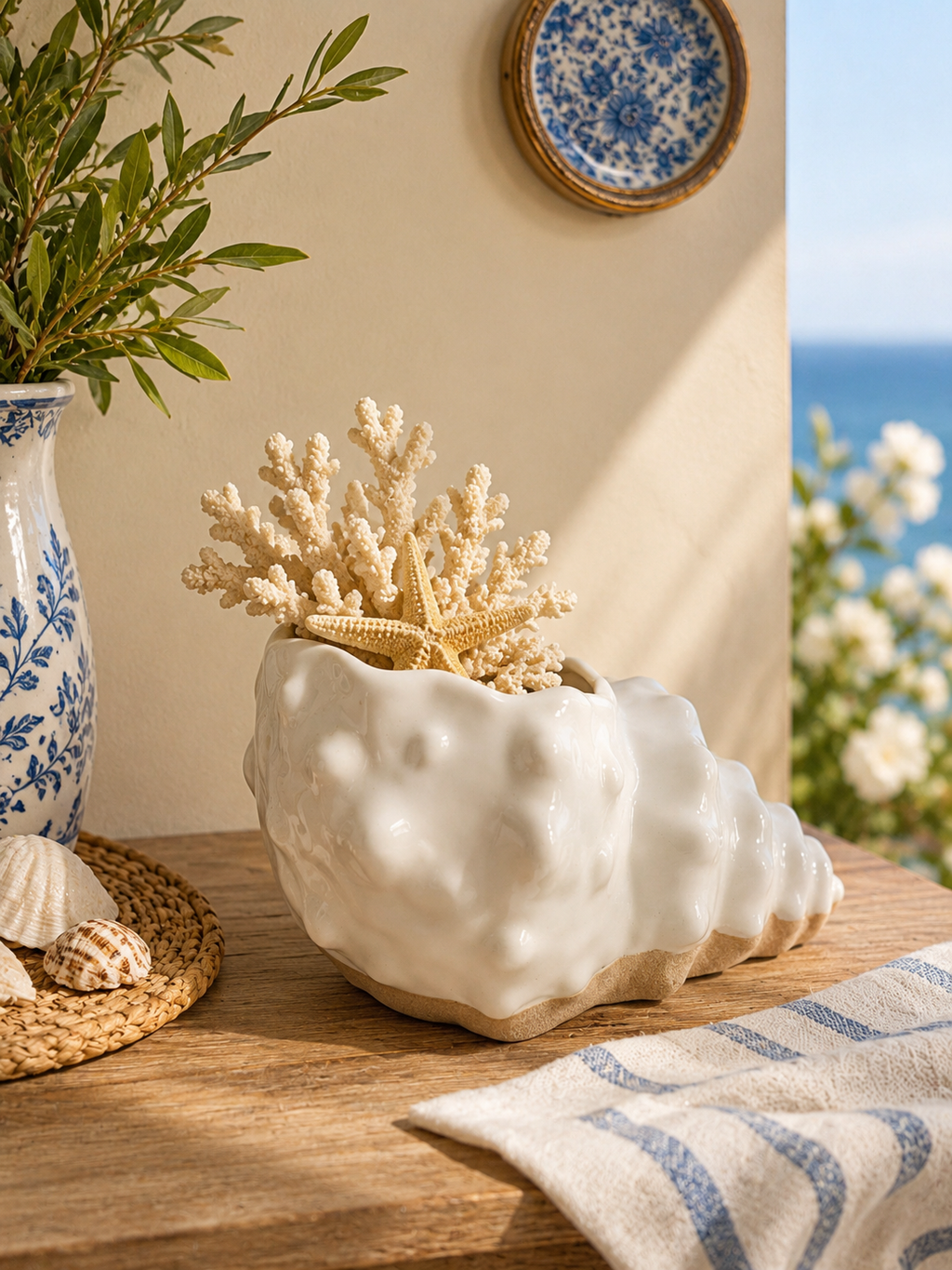 Coastal Charm Shell Bowl