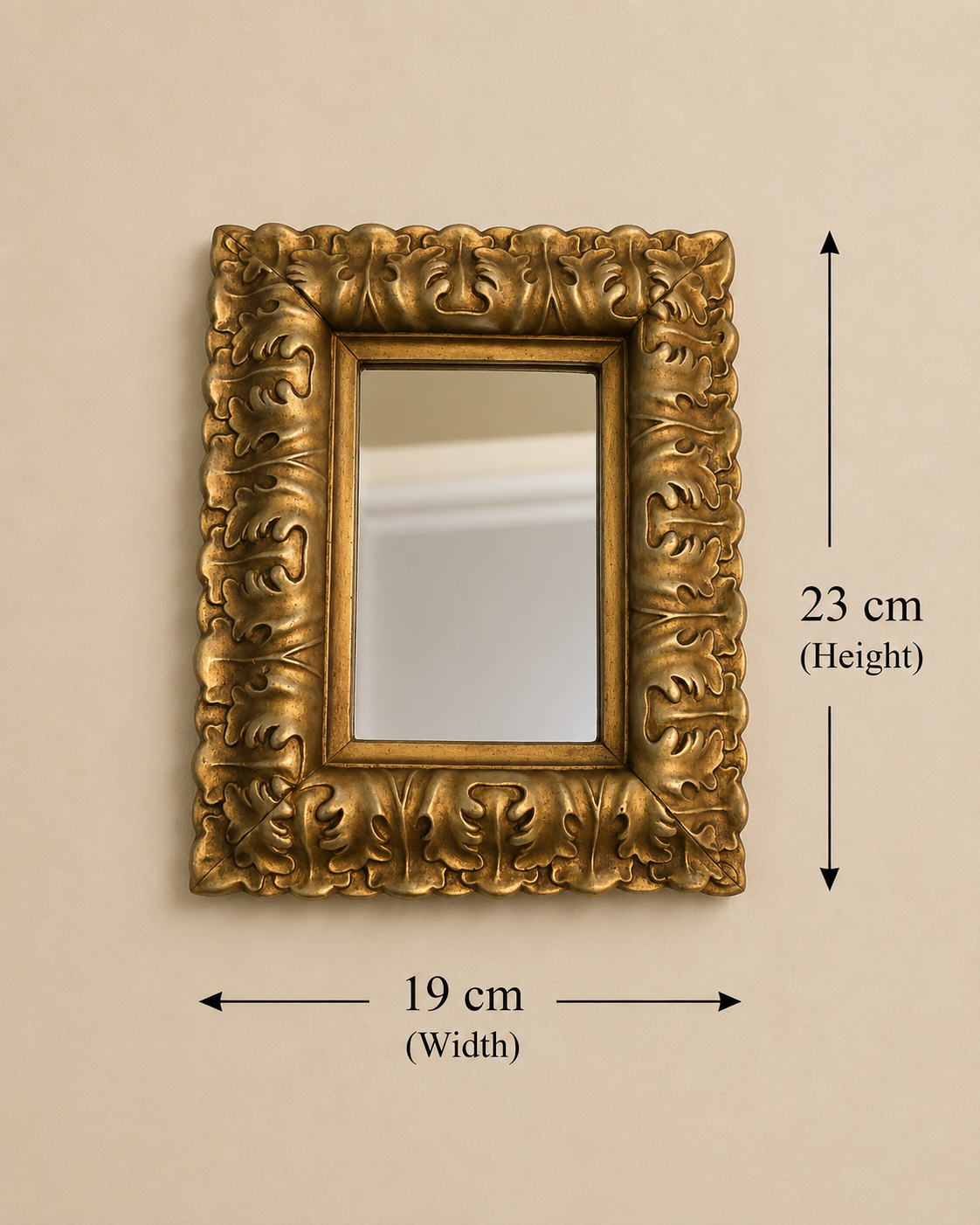 Small Ornate Resin Accent Mirror