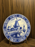 Dutch Countryside Charm – Delft Blue Holland Decorative Plate | 18 cm