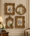 Timeless Classic Elegance – Ornate Vintage Resin Frames & Mirrors set - R004