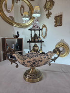 Bleu Blanc Grand Pedestal Bowl