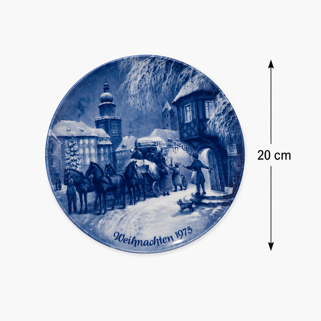 Christmas Village Arrival – Limited Edition Collector Plate (1975)