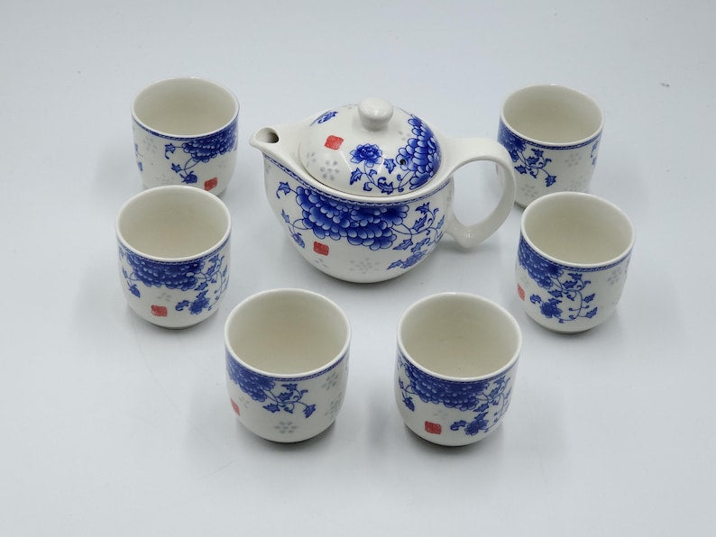 Bleu Blanc Porcelain Tea Set
