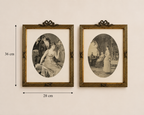 Vintage French Style Framed Gravure Pair