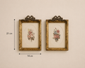 Vintage Floral Frame Duo