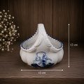 Miniature Delft Basket Vase