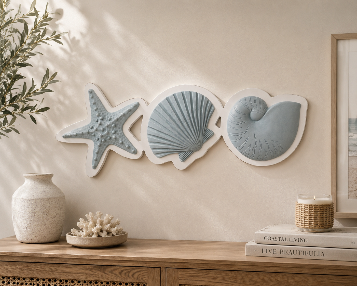 Coastal Shells Wall Décor