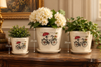 Parisian Charm – Elegant Ceramic Planter Collection