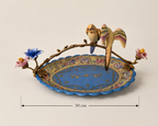 Sèvres Château Paris Porcelain Bird Tray with Bronze Floral Mounts