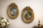 Vintage Rococo Oval Frame Set of 2