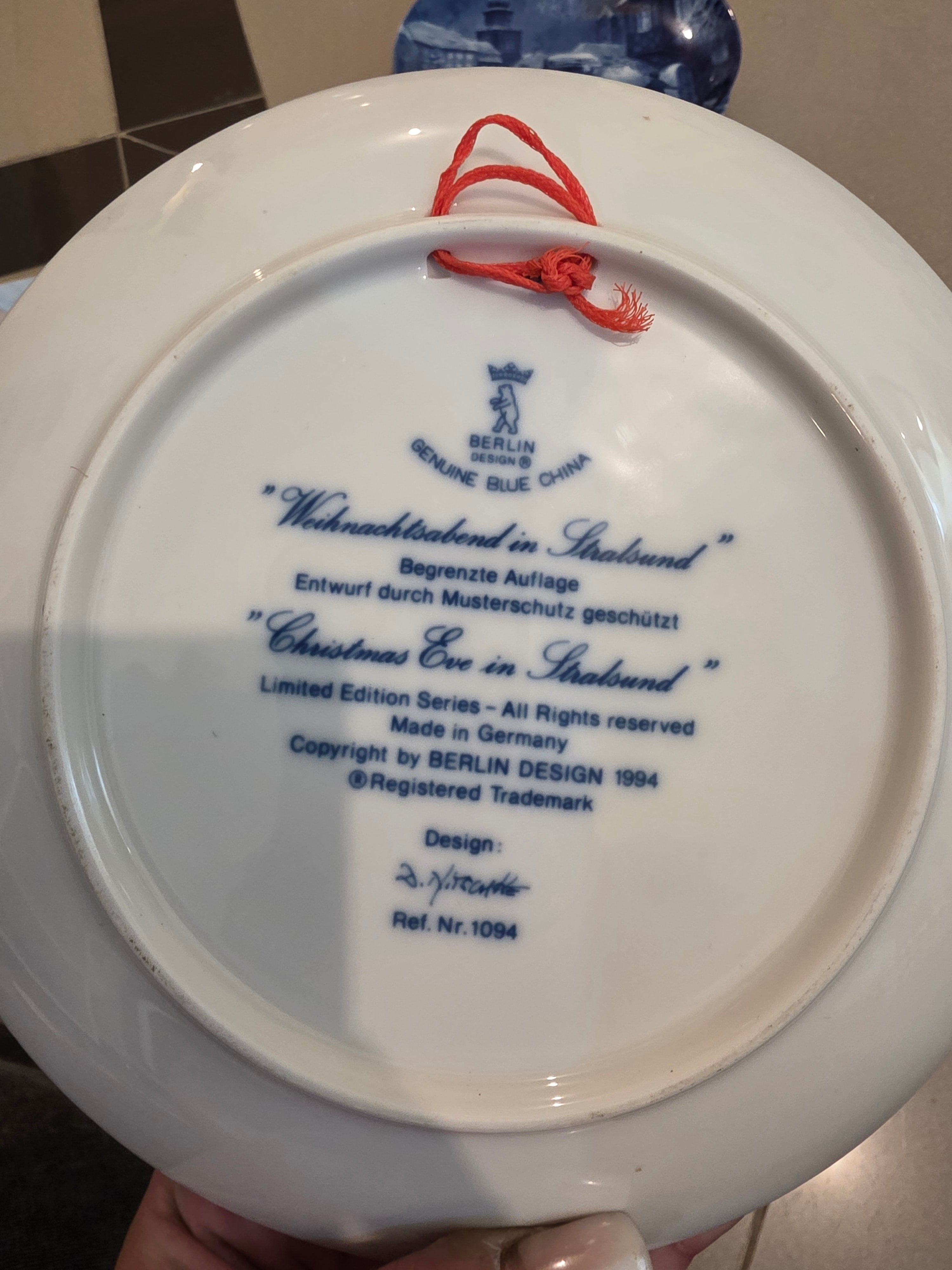 Christmas Eve in Stralsund – Limited Edition Collector Plate