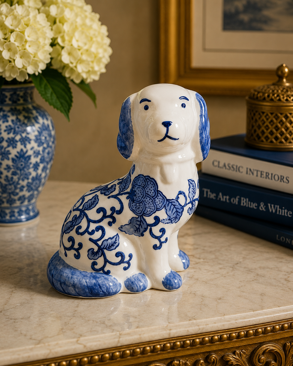 Bleu Blanc Decorative Dog