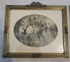 Vintage Equestrian & Countryside Gravure Pair