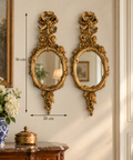 Ornate Vintage-Style Gold Resin Wall Mirrors