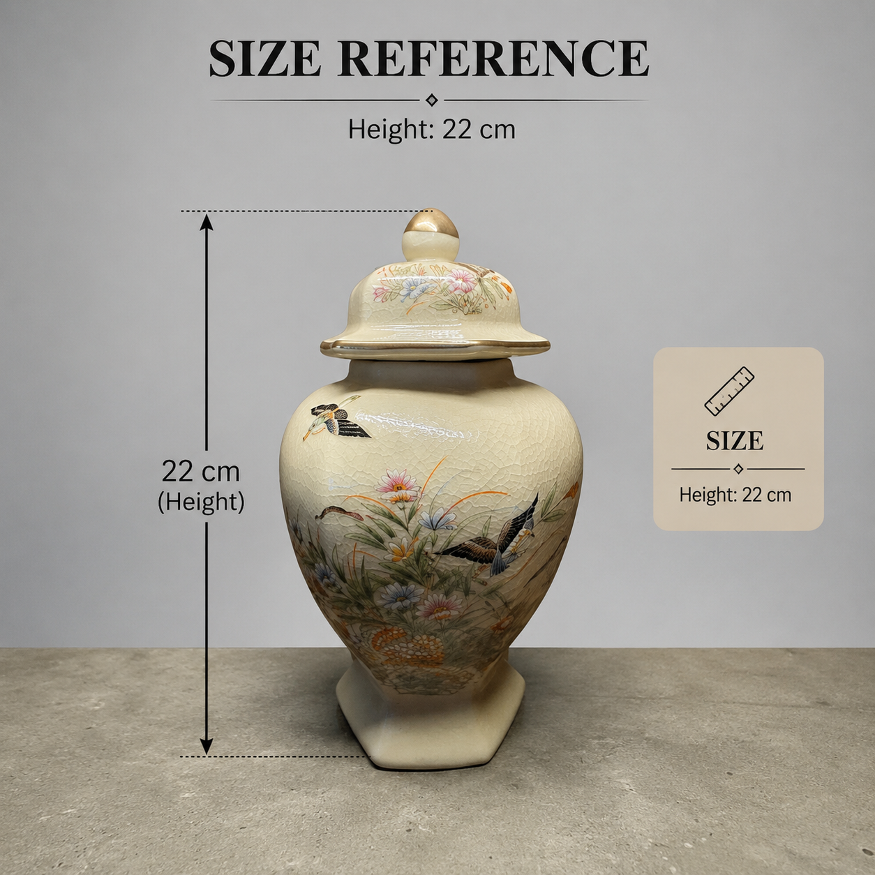 Vintage Japanese Ginger Jar Pair
