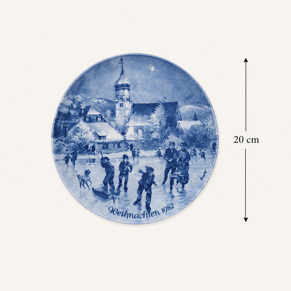 1982 Christmas Village Collector Plate