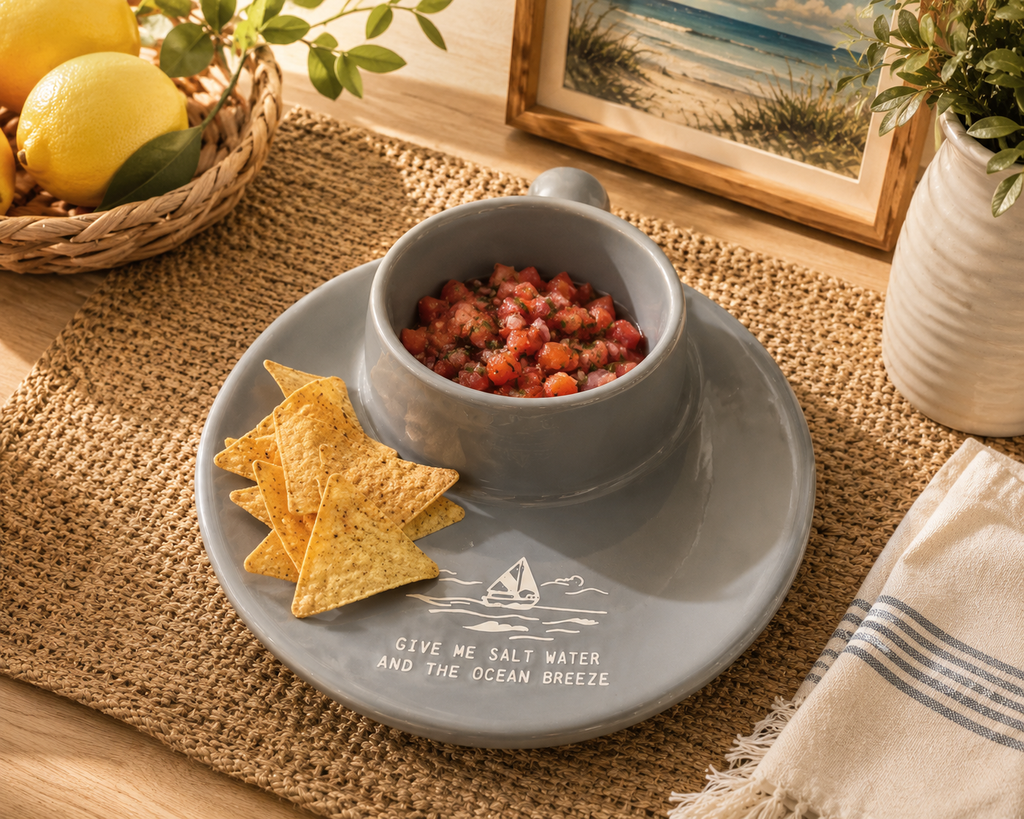 Coastal Snack & Dip Server