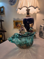 Murano Emerald Sculpted Glass Bowl