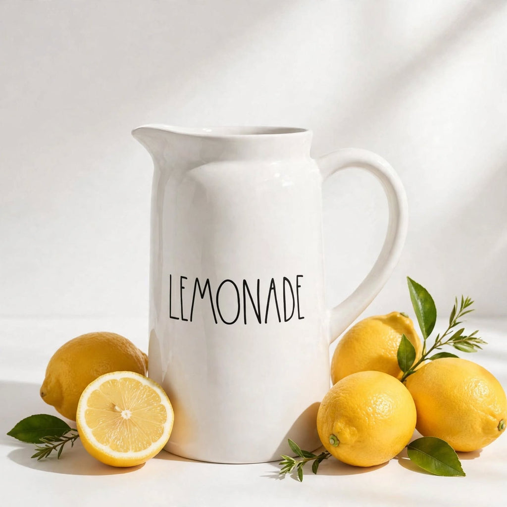 Classic Lemonade Ceramic Pitcher – 22 cm