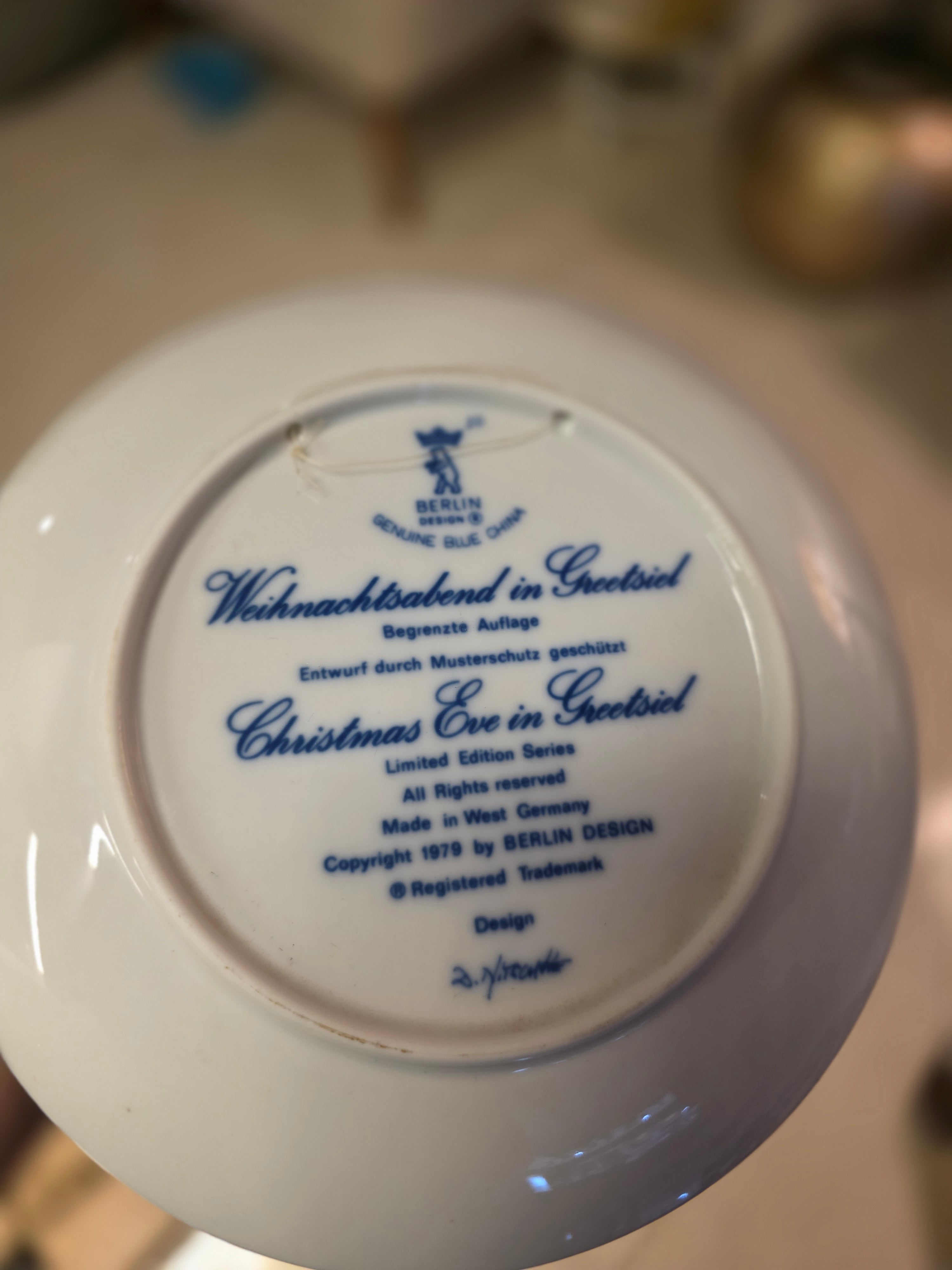 Vintage Windmill Collector Plate 1979