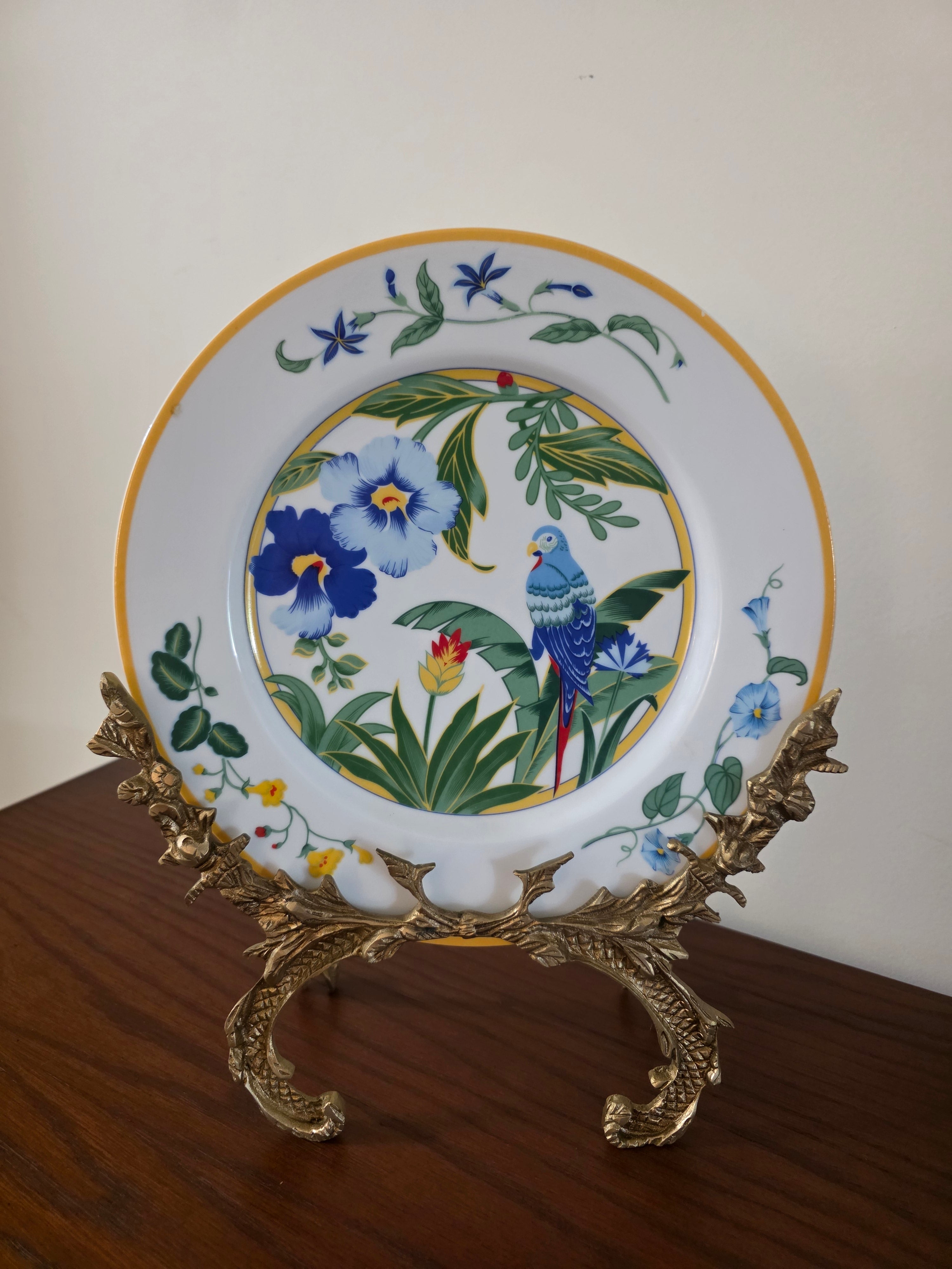 Hand-painted ceramic plate - without stand