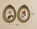 Pair of Vintage Botanical Rose Wall Prints
